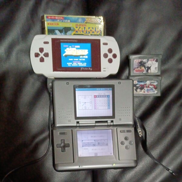 ニンテンドー DS 初代 本体 携帯型ファミコン互換機 ポケットボーイ ソフトセット ☆動作品☆