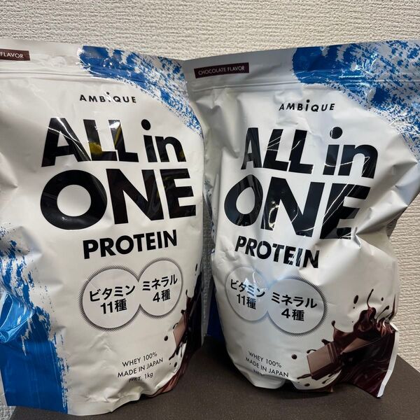 AMBIQUE ALL in ONE PROTEIN チョコレート 1kg × 2個セット