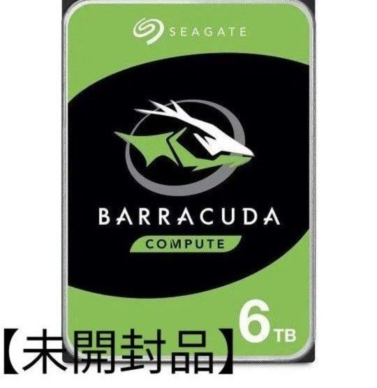 【未開封品】Seagate BarraCuda 3.5インチ 6TB 内蔵 ハードディスク HDD