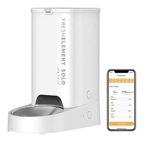 PETKIT 自動給餌器 タイマー式 スマホ管理 定時定量 手動給餌可 2WAY給電 IOS Android対応 ホワイト