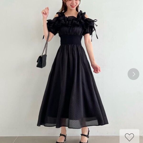 ワンピース majestic leagon マジェスティックレゴン ミルフィーユ ブラック 黒 カラードレス 結婚式 発表会