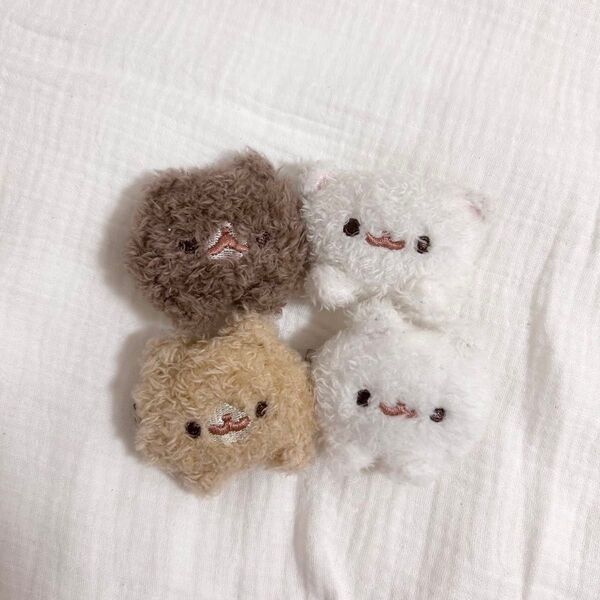 ポメラニアンもち 前髪 ヘアクリップ コンプリート しらたま もち きなこ くろみつ セット