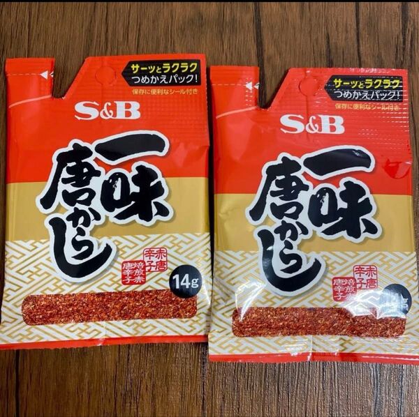 S&B 一味唐からし 詰め替え用 2袋