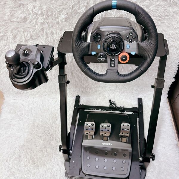 ロジクール G29 ハンコン シフター スタンド 3点セット 動作確認済み Logicool ハンドルコントローラー シフター
