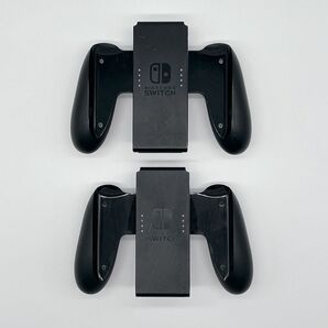 【2個セット】美品 Nintendo Switch 純正グリップ 任天堂 ニンテンドースイッチ Joy-Conグリップ