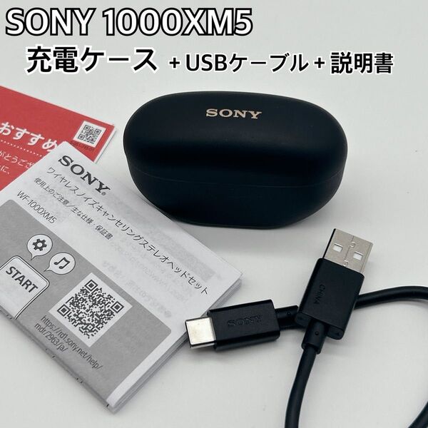 【美品】SONY WF-1000XM5 充電ケースのみ 収納ケース USBコード ソニー ワイヤレスイヤホン ケースのみ