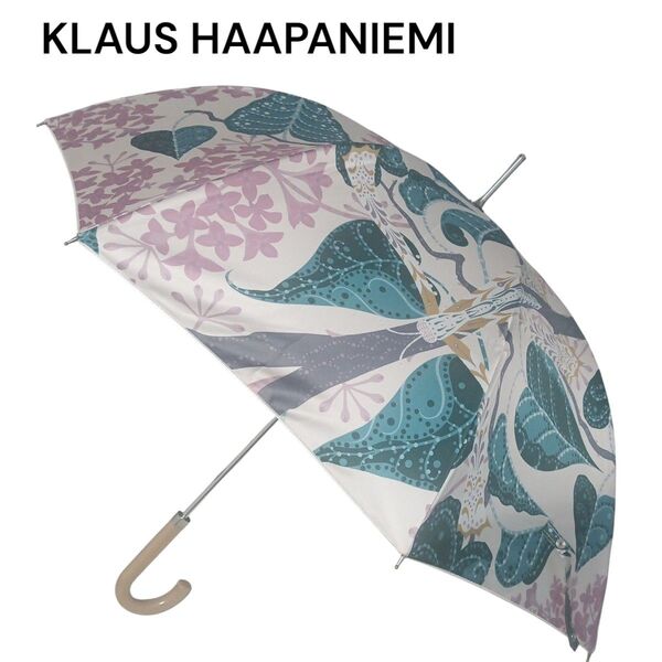 美品★KLAUS HAAPANIEMI★クラウス・ハーパニエミ★長傘★アンブレラ★ボタニカル★昆虫★花