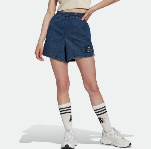 美品 アディダス オリジナルス デニム ショートパンツ XS〜Sサイズ ハーフ