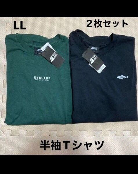 新品 メンズ 半袖Tシャツ 2枚セット LLサイズ ワンポイント 半袖 Tシャツ MINDGAMES シャツ アメカジ カジュアル
