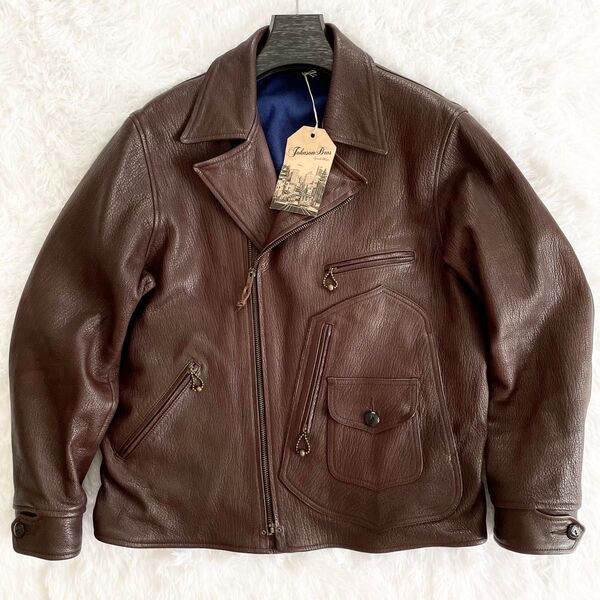 未使用 タグ付 奇跡の逸品 Johnson Bros ジョンソンブロス ダッパーズ ゴートレザー スポーツジャケット 44 2XL