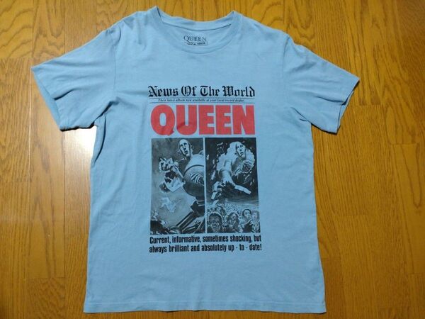 QUEEN News Of The World Tシャツ GU コラボ ロックバンドTシャツ 半袖 Lサイズ