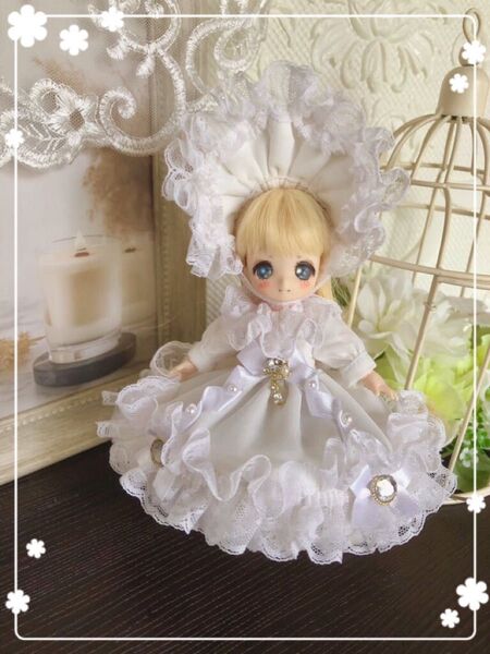 オビツ11 ふんわりふわふわドレス ハンドメイド