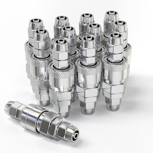 12mmのオスメスのクイックジョイント コンプレッサー結合器