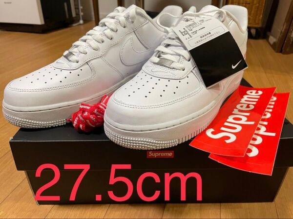 【ステッカー付き】Supreme×Nike Air Force 1 Low ホワイト 27.5㎝