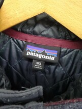 KZ766★patagonia M's Reclaimed Wool Snap★XXS★紫/ネイビー ボーダー柄 パタゴニア_画像3