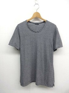 VKZ027★16ss LAD MUSICIAN ラウンドネック ボーダー Tシャツ★42★グレー