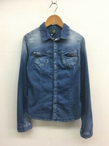 EZ1159●G-STAR RAW WOMEN デニムシャツジャケット●XS●インディゴブルー