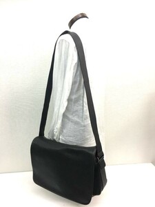 KZ058★GIORGIO ARMANI レザーショルダーバッグ★ダークブラウン★ジョルジオアルマーニ