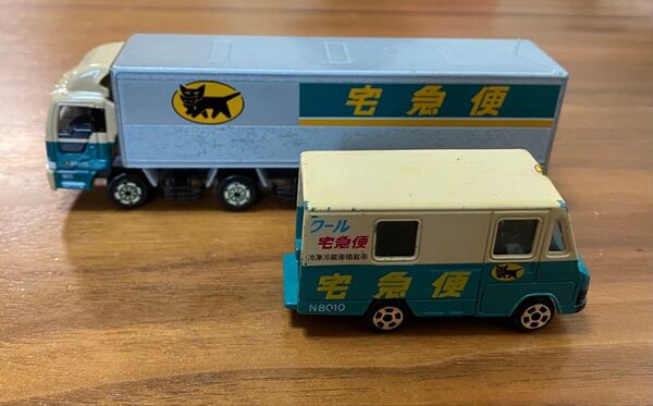 クロネコヤマト 2台セット 非売品 トラック ヤマト運輸 宅急便 ミニカー コレクション おもちゃ 大型トラック 10t W号車