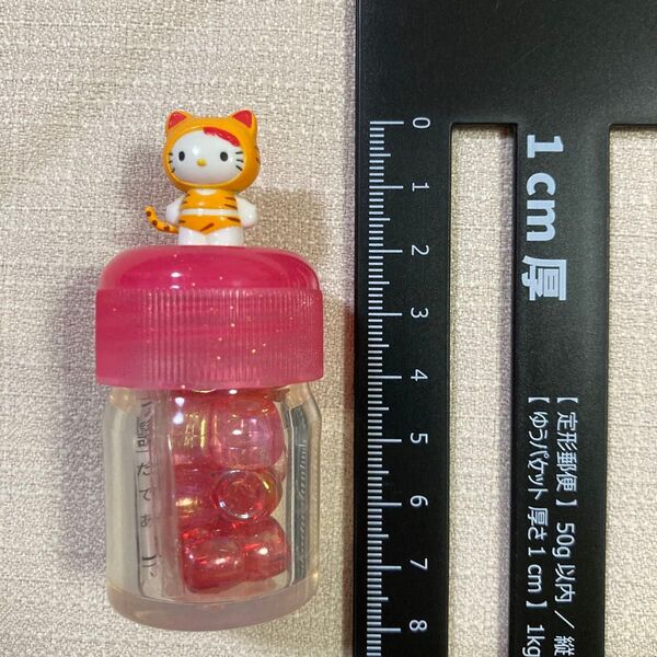 ハローキティ アニマル ビーズボトル 平成レトロ 2000年 当時物