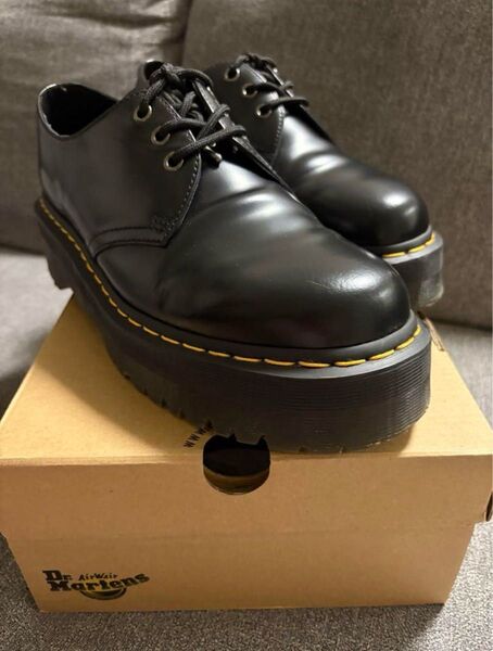 Dr. Martens 1461 Quad RETRO 3ホール シューズ 厚底 ドクターマーチン 黒 UK9 28cm
