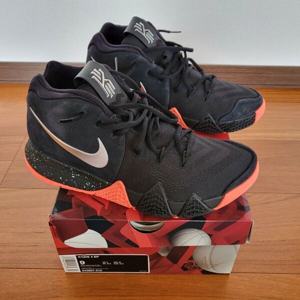 Nike Kyrie 4 EP カイリー4 EP 943807-010 未使用 送料無料 ブラック/メタリックシルバー/オレンジ