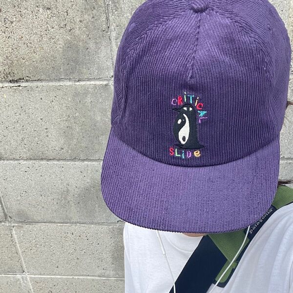 着画 TCSS キャップ ジェットキャップ コーデュロイ スポーツ アウトドア シティ パープル 紫 ロゴ 帽子 刺繍