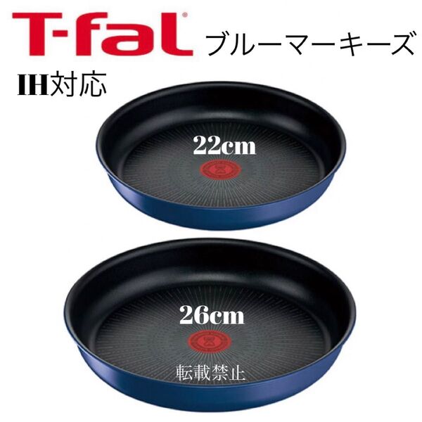 ティファール アンリミテッド ブルーマーキーズ フライパン 22cm 26cm