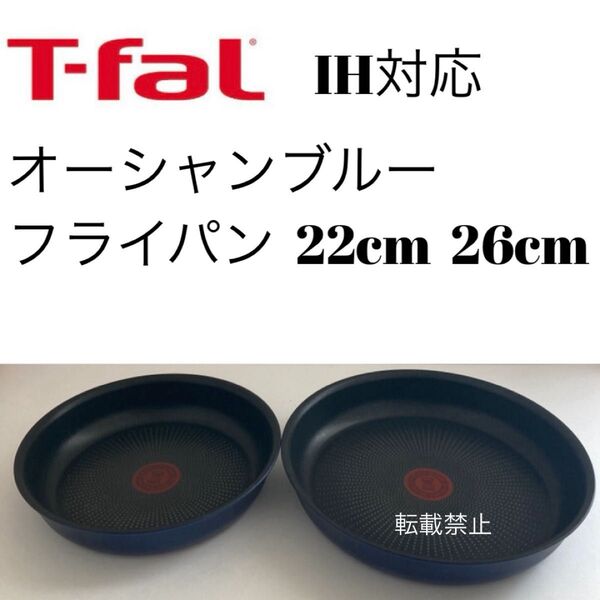 ティファール オーシャンブルー フライパン 22cm 26cm
