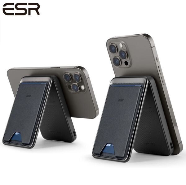 ESR Magsafe対応 カードケース MagSafe モバイルバッテリー 5000mAh 軽量 小型 スマホスタンド
