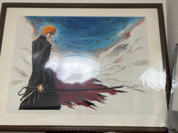 BLEACH 額装高精細複製原画 No.1 BLEACH EX. BA4 黒崎一護 卍解 天鎖斬月