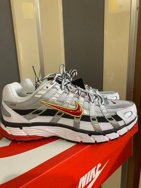 NIKEナイキ P-6000 Silver/Blueスニーカー サイズ24cm BV1021-101