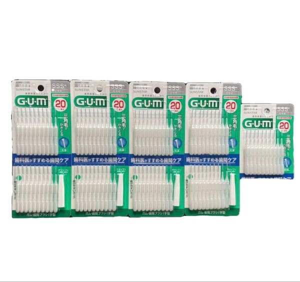 G・U・M 歯間ブラシ SSS〜S 20本セット×4+10本
