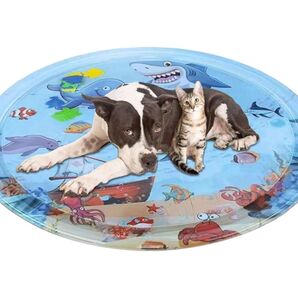 犬猫用ウォーターベッド 水感覚 水遊び マット 接触冷感 プレイマット 涼感 室内外対応 ペット用品 爪切り付き