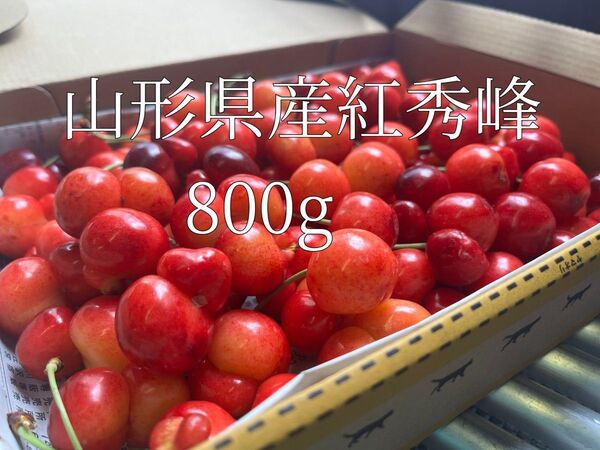 翌日受取可能な方限定!山形県産 さくらんぼ 紅秀峰 家庭用 800g 割れもの 双子 キズ 色白