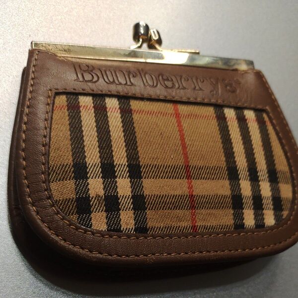 Burberry BURBERRYs がま口 財布 ノバチェック 小銭入れ ビンテージ