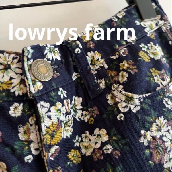 おすすめ★lowrys farm★花柄スリムパンツ レギンス