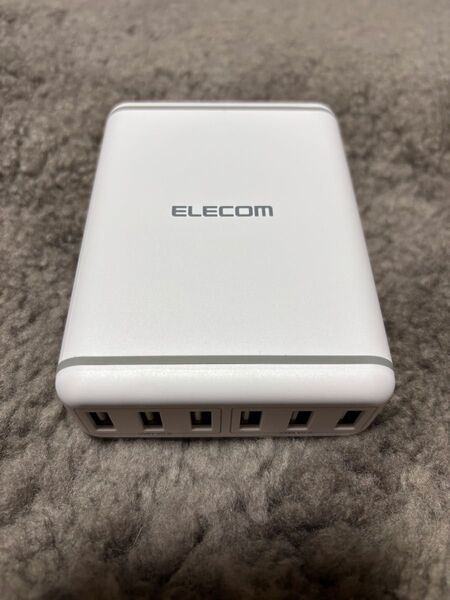 エレコム USB コンセント 充電器 合計60W USB-A×6 ホワイト EC-ACD01WH