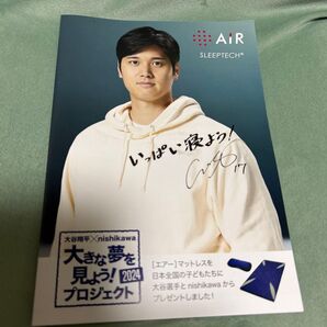 大谷翔平×西川 AIR SLEEPTECH チラシ