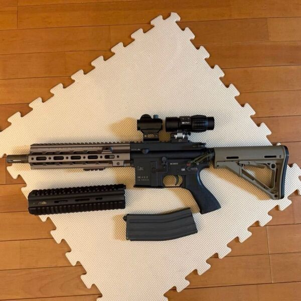 早い者勝ち トレポン PTW システマ HK416デルタカスタム オマケでハンドガード マガジン2本 ドットサイト マグニファイア