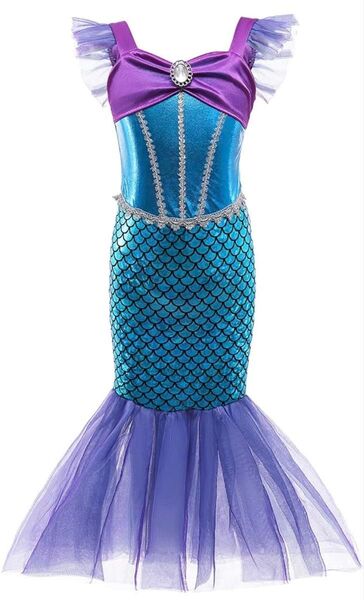 マーメイドドレス キッズドレス 女の子 人魚姫 コスプレ 仮装 100cm