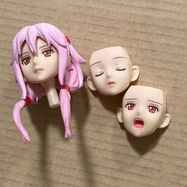 ※ヘッド figma フィギュア ジャンク リボルテック ピコニーモ などに 楪いのり ギルティクラウン ギルクラ パーツ