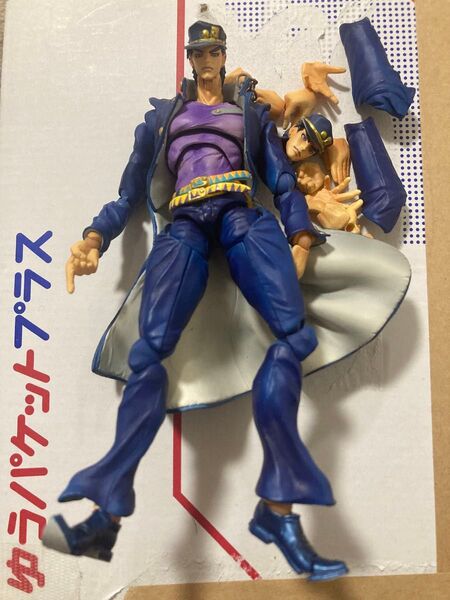 ※ジャンク? ジョジョの奇妙な冒険 メディコストイ 超像可動 空条承太郎 セカンドカラー フィギュア figma台座おまけ