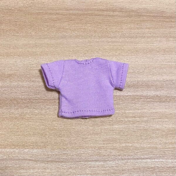 オビツ11 ねんどろいど どーる Tシャツ 紫 ピコニーモP 1/12 人形 服 セリア ドール 7センチ 半袖 下着 夏