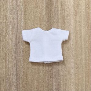 オビツ11 ねんどろいど どーる Tシャツ 白 ピコニーモP 1/12 人形 服 セリア ドール 7センチ 半袖 下着 フィギュア