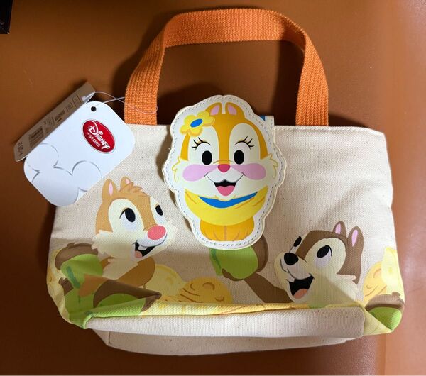 ディズニーストア チップ&デール クラリス トートバッグ タグ付き