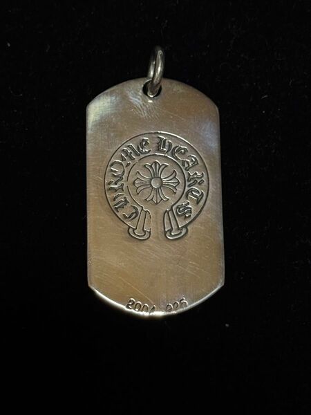 CHROME HEARTS(クロムハーツ) ラージ D TAG LRG CO FLEUR NYC アウトフレアドッグタグ 21g