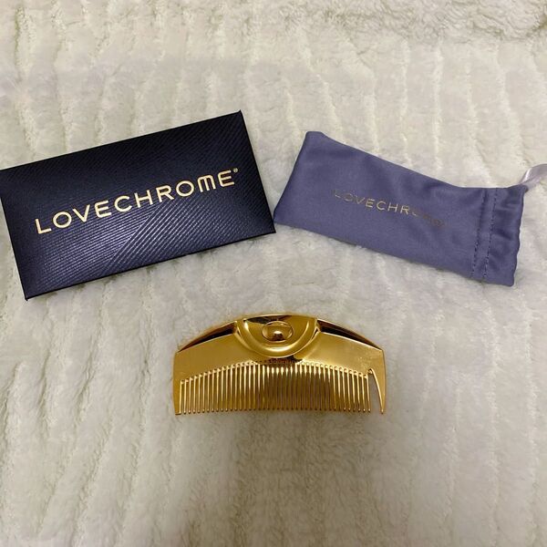 ラブクロム LOVECHROME (R)K24GPツキ ゴールド ラブクロム LOVECHROME ヘアコーム くし ゴールド