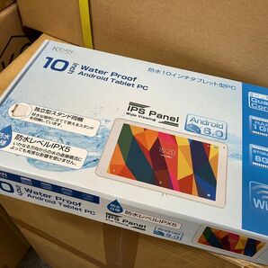 防水レベルIPX5 QuadCoreCPU搭載高解像度IPS液晶1280x800防水10インチAndroidタブレットKWP10R