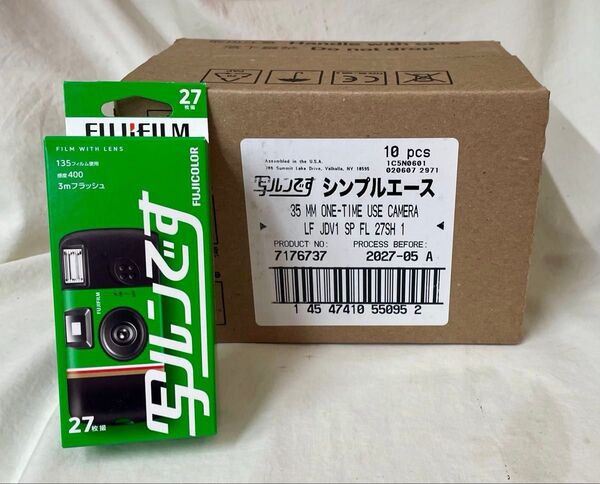 【未使用】FUJIFILM★写ルンです★シンプルエース★27枚撮★10個セット★